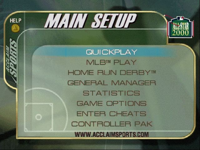 All-Star Baseball 2000 screenshot 4 for Nintendo 64